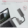Axagon HMC-4G2 2x USB-A + 2x USB-C, USB-C 3.2 Gen 2 10Gbps hub, 13cm USB-C cable