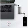 Axagon HMC-4G2 2x USB-A + 2x USB-C, USB-C 3.2 Gen 2 10Gbps hub, 13cm USB-C cable