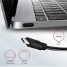 Axagon HMC-4G2 2x USB-A + 2x USB-C, USB-C 3.2 Gen 2 10Gbps hub, 13cm USB-C cable