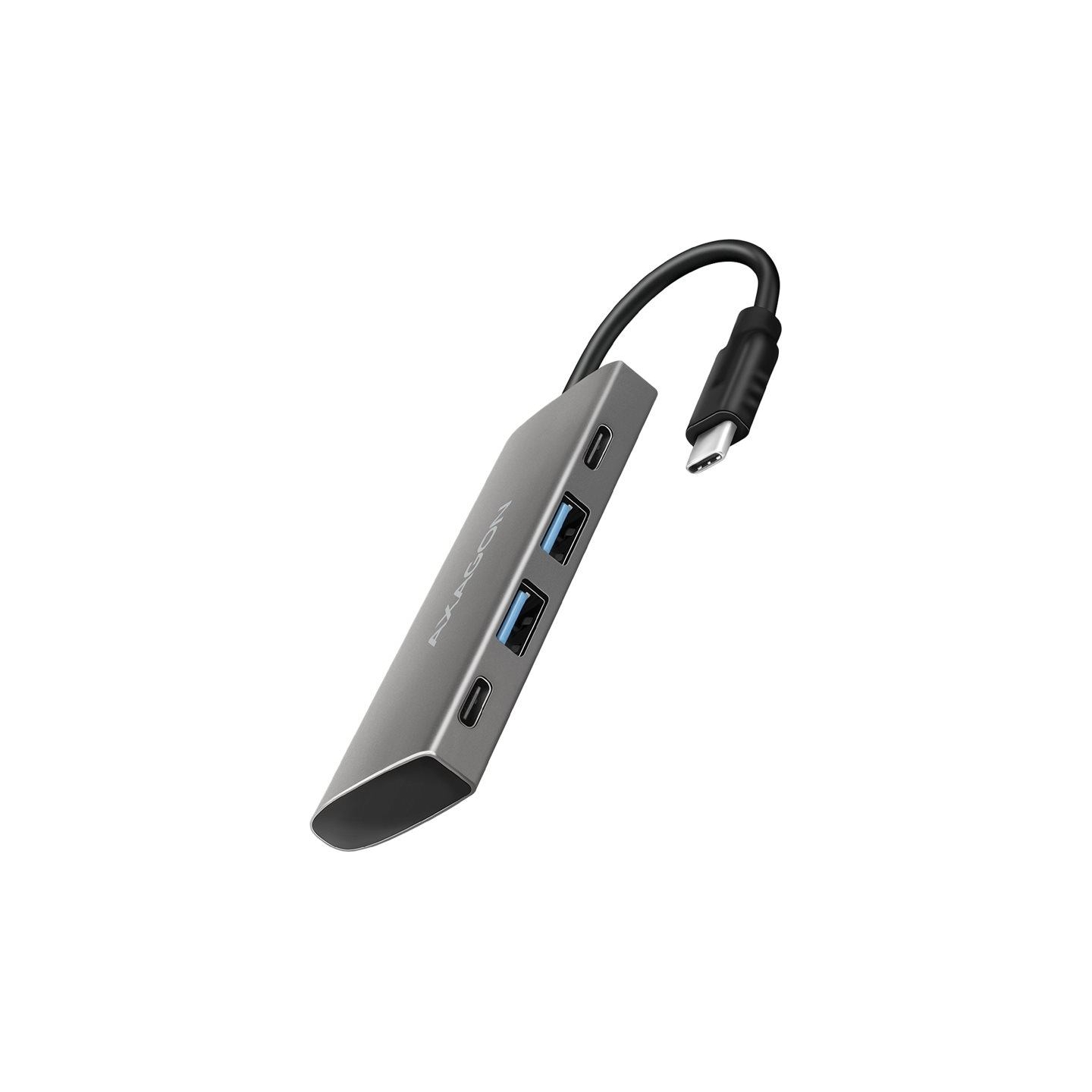 Axagon HMC-4G2 2x USB-A + 2x USB-C, USB-C 3.2 Gen 2 10Gbps hub, 13cm USB-C cable
