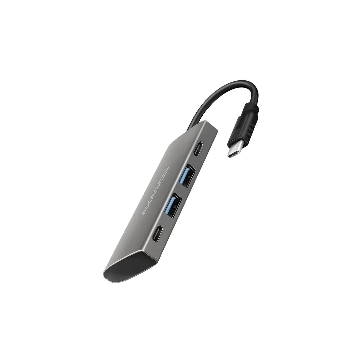 Axagon HMC-4G2 2x USB-A + 2x USB-C, USB-C 3.2 Gen 2 10Gbps hub, 13cm USB-C cable