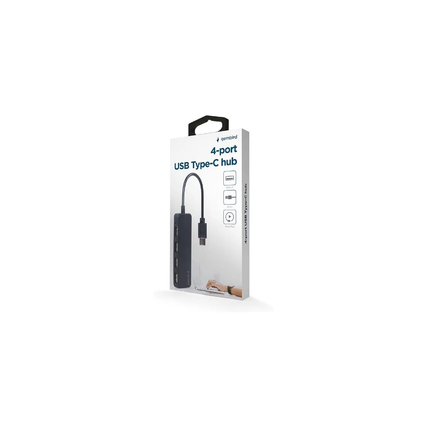 Gembird I/O HUB USB-C 4PORT/UHB-CM-U2P4-01 GEMBIRD