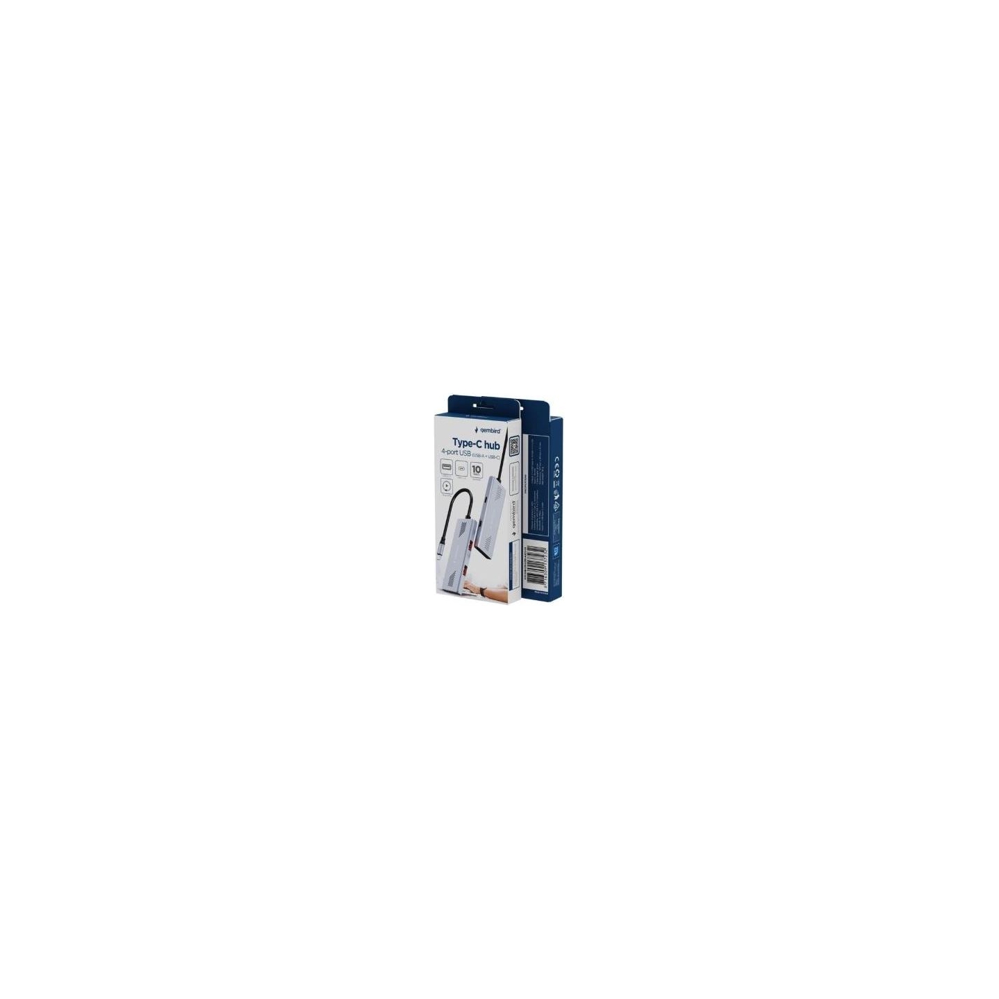 Gembird 4-port A + C USB 3.2 Gen 2 Typ-C