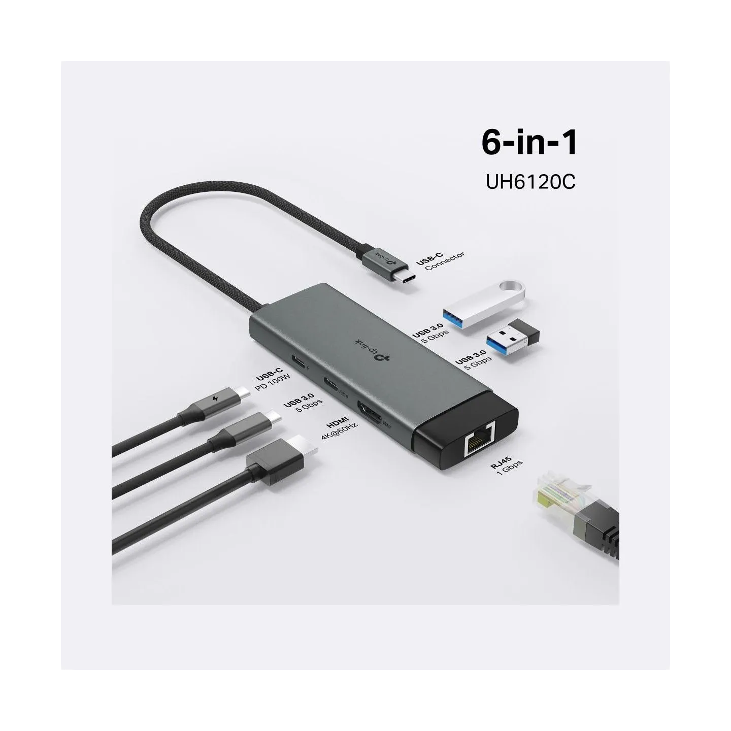 Tp-Link I/O HUB USB-C 6PORT/UH6120C TP-LINK