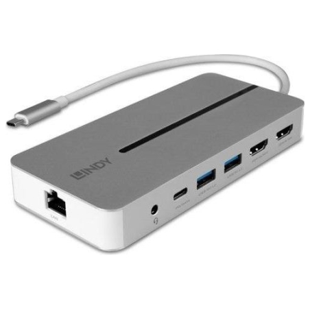 Lindy I/O DOCKING STATION USB-C/MINI DUAL 4K 43360 LINDY