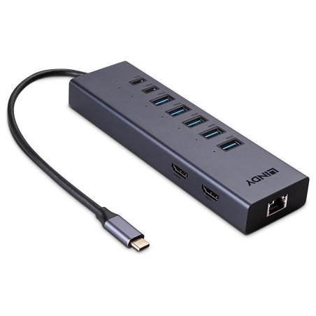 Lindy I/O DOCKING STATION USB-C/DST-MINI DUO 43373 LINDY
