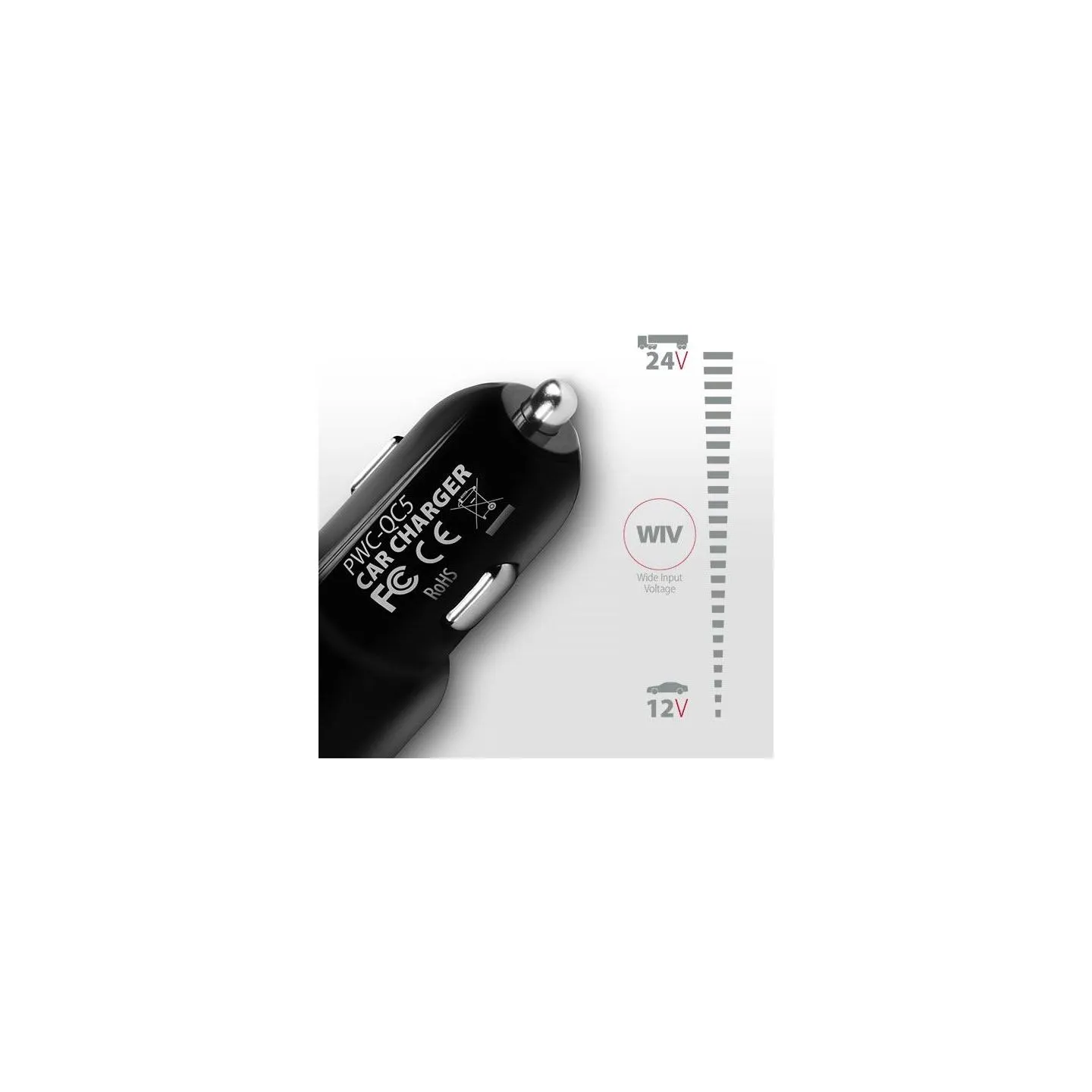 Axagon Dual car charger, 31.5W | PWC-QC5