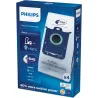 Philips s-bag Vacuum cleaner bags FC8021/03 4 x dust bags One standard fits all 50% longer lifetime 15% more capacity / FC8021/0