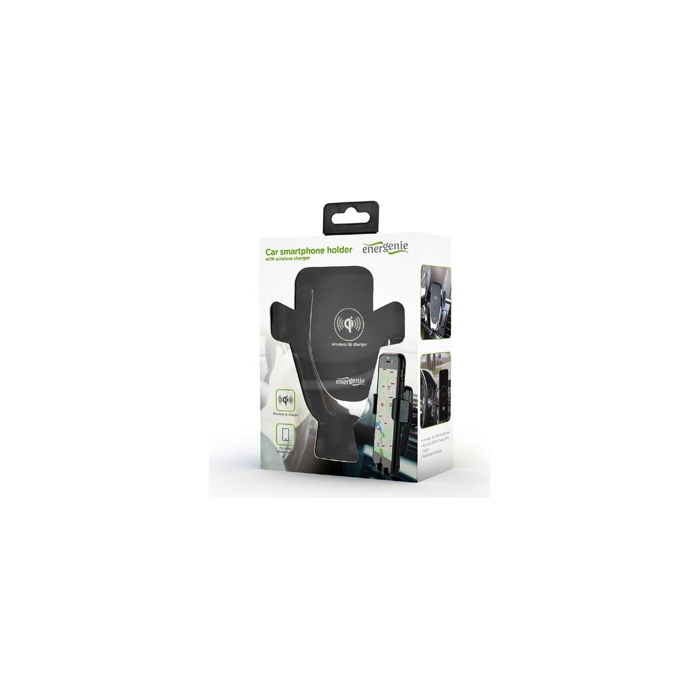 Gembird MOBILE HOLDER CAR W/CHARGER QI/EG-TA-CHAV-QI10-01 GEMBIRD