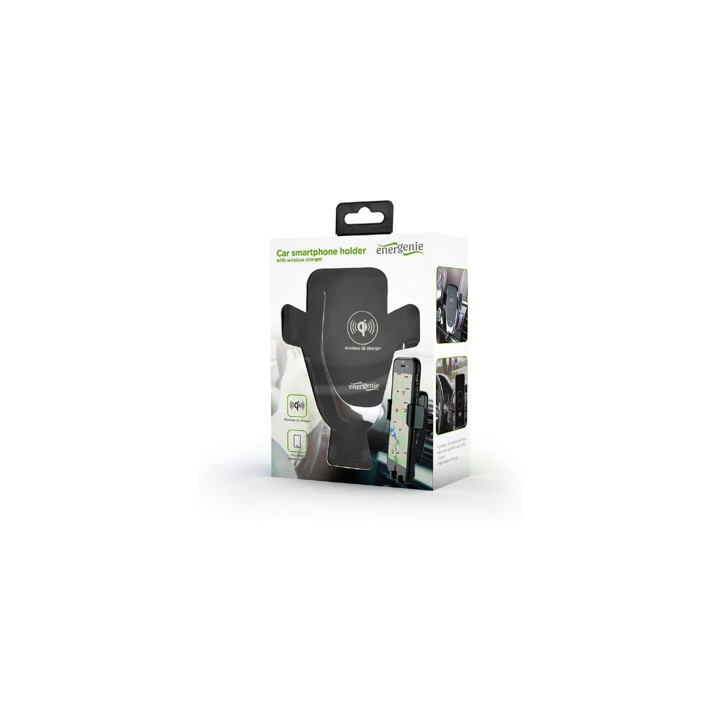 Gembird MOBILE HOLDER CAR W/CHARGER QI/EG-TA-CHAV-QI10-01 GEMBIRD