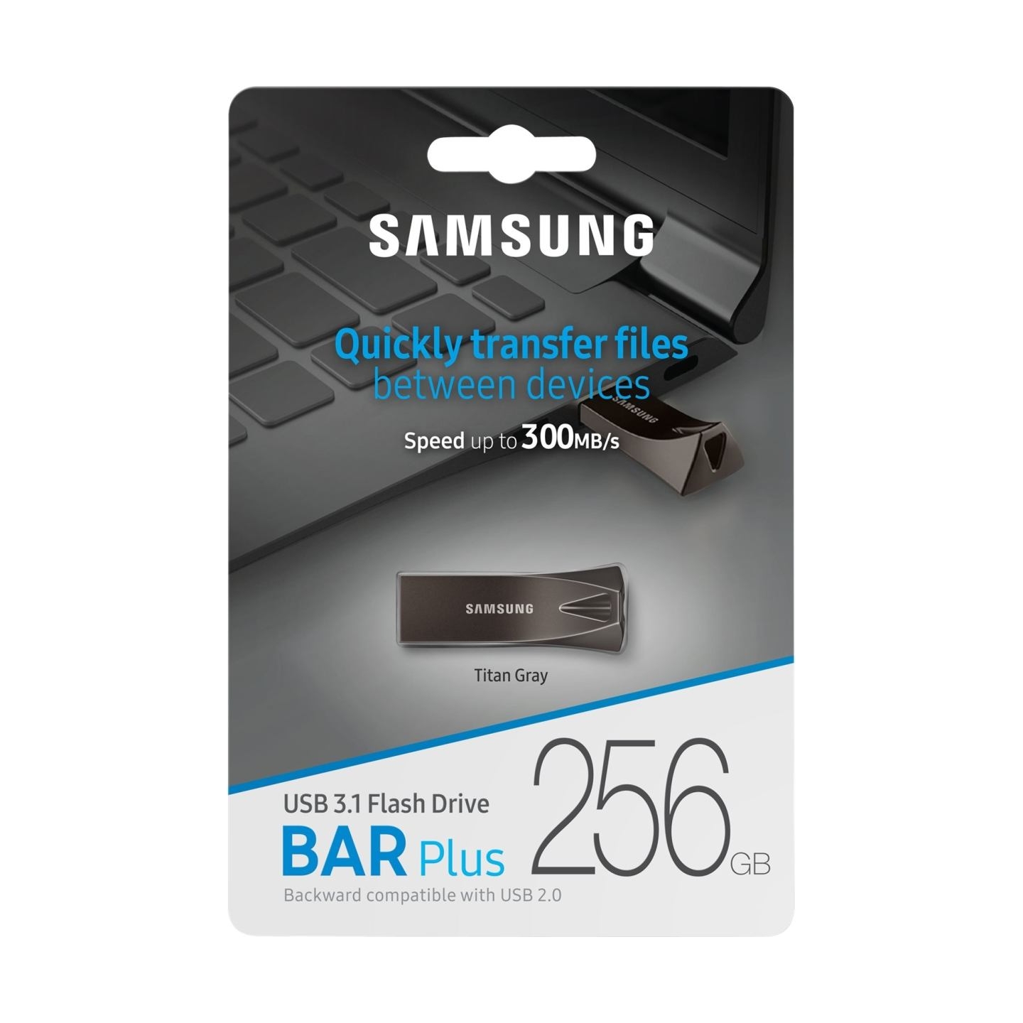 Samsung Pendrive BAR Plus USB3.1 256 GB Titan Gray