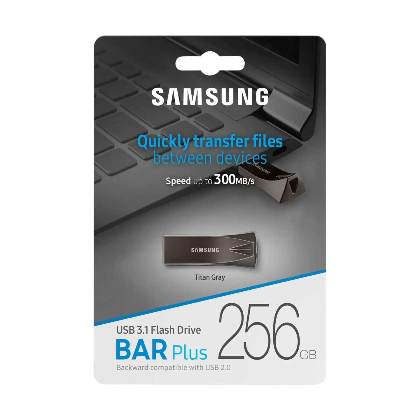 Samsung Pendrive BAR Plus USB3.1 256 GB Titan Gray