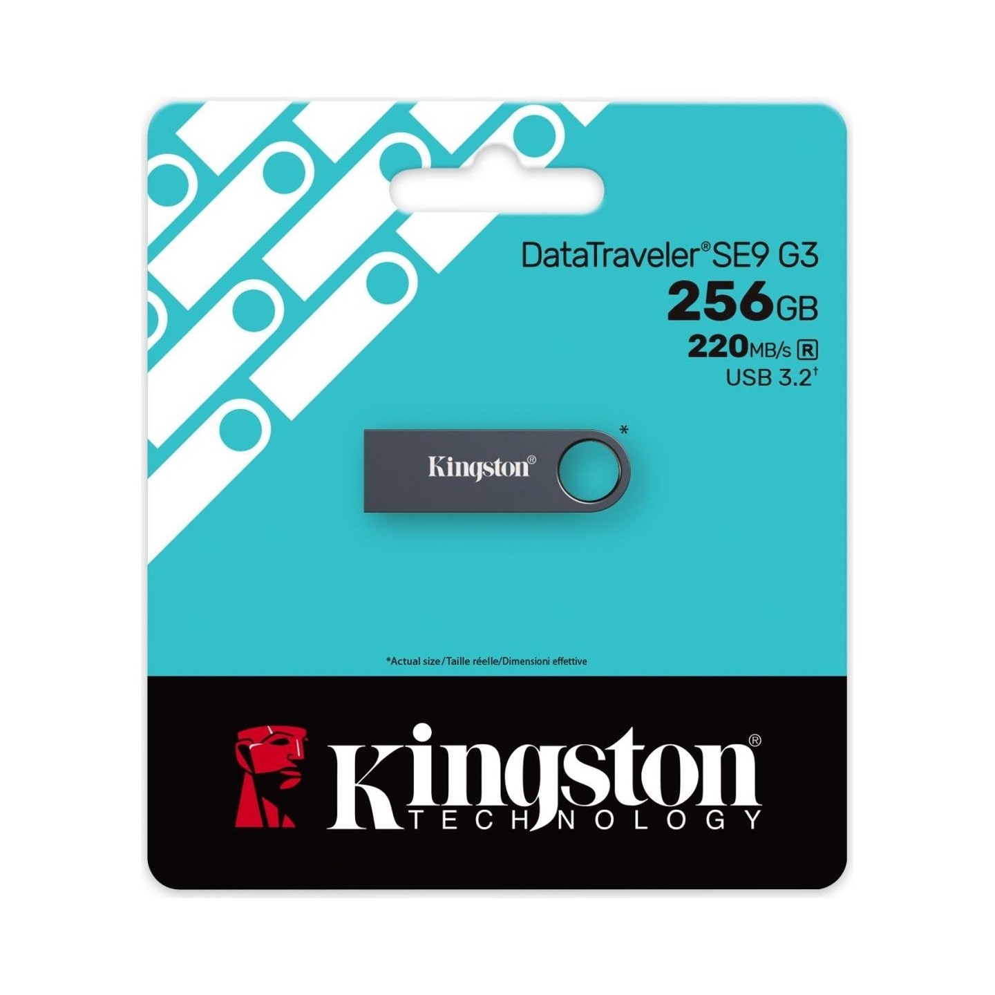 Kingston USB Flash Drive | DataTraveler SE9 G3 | 256 GB | USB Type-A | Grey