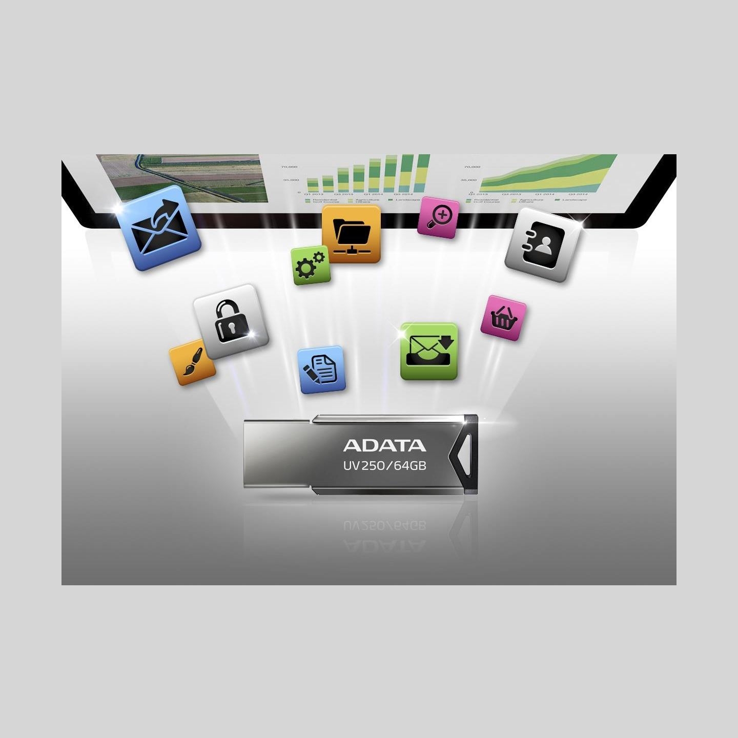 A-Data ADATA Flash Drive UV250 16GB USB 2.0