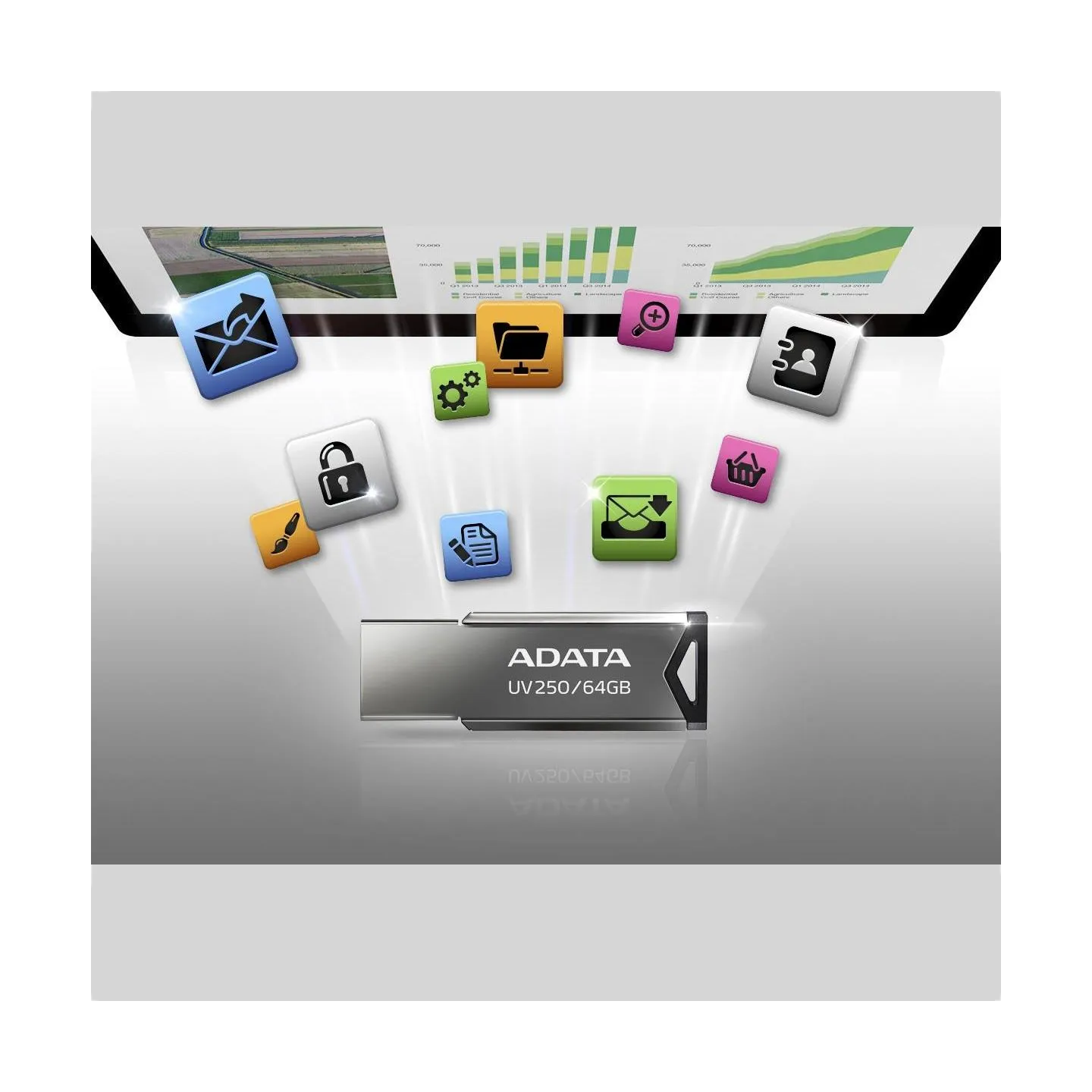 A-Data ADATA Flash Drive UV250 16GB USB 2.0