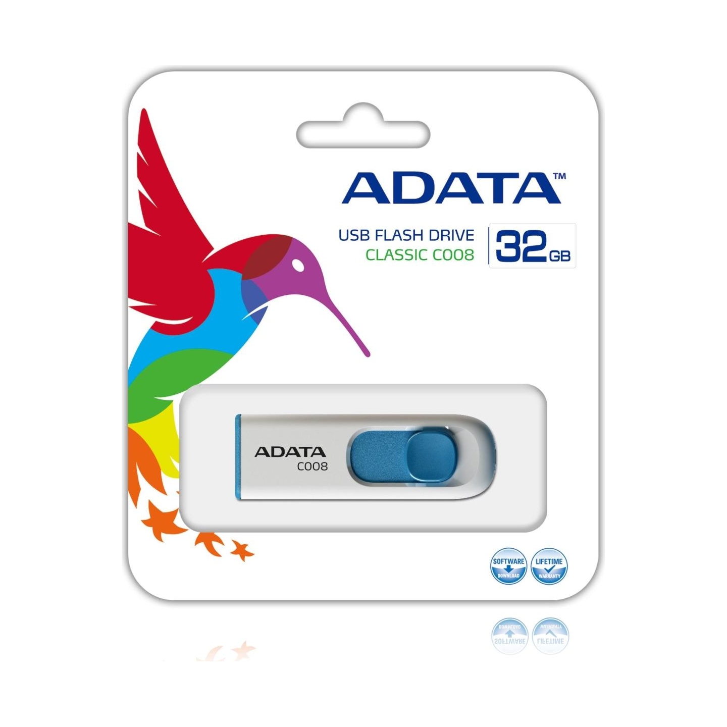 A-Data ADATA 32GB USB Stick C008 Slider USB 2.0