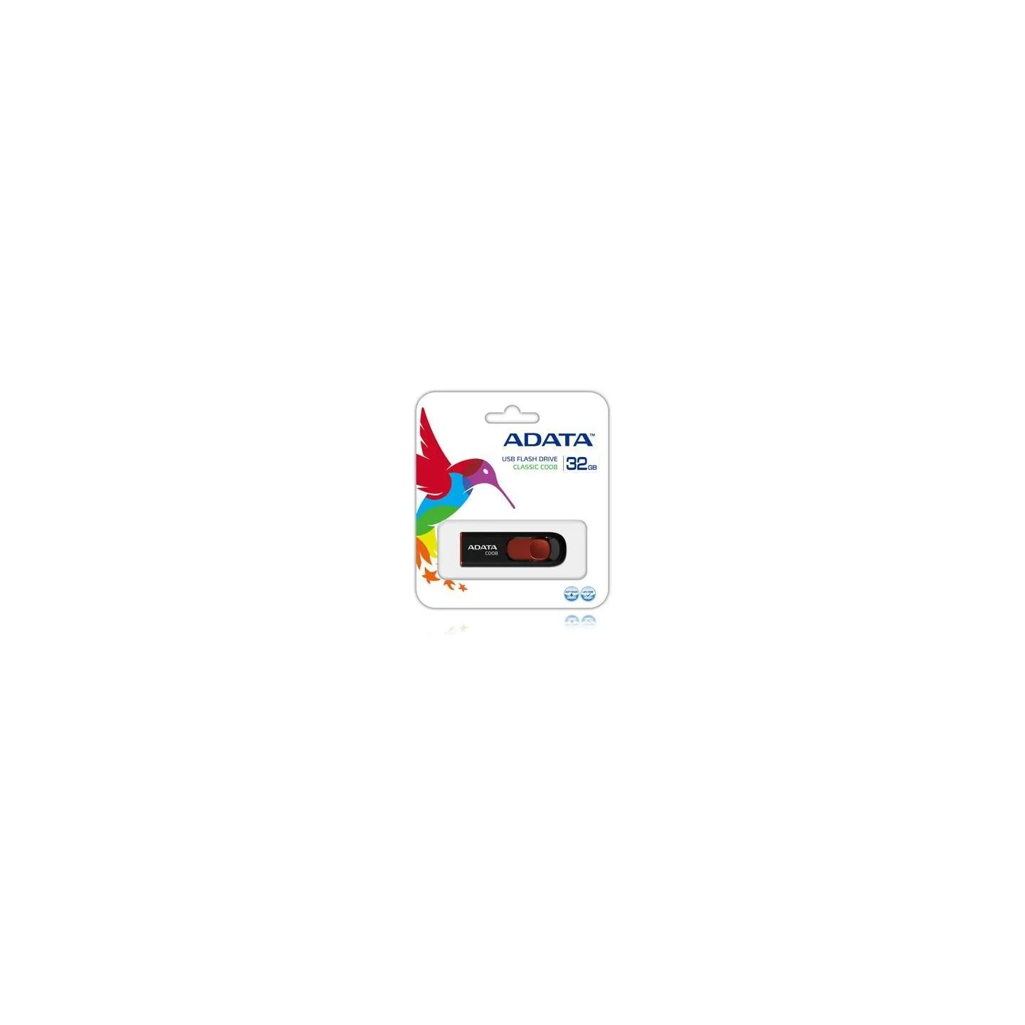 A-Data ADATA | C008 | 32 GB | USB 2.0 | Black/Red