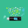 A-Data ADATA | USB Flash Drive | UV220 | 64 GB | USB 2.0 | Black/Blue