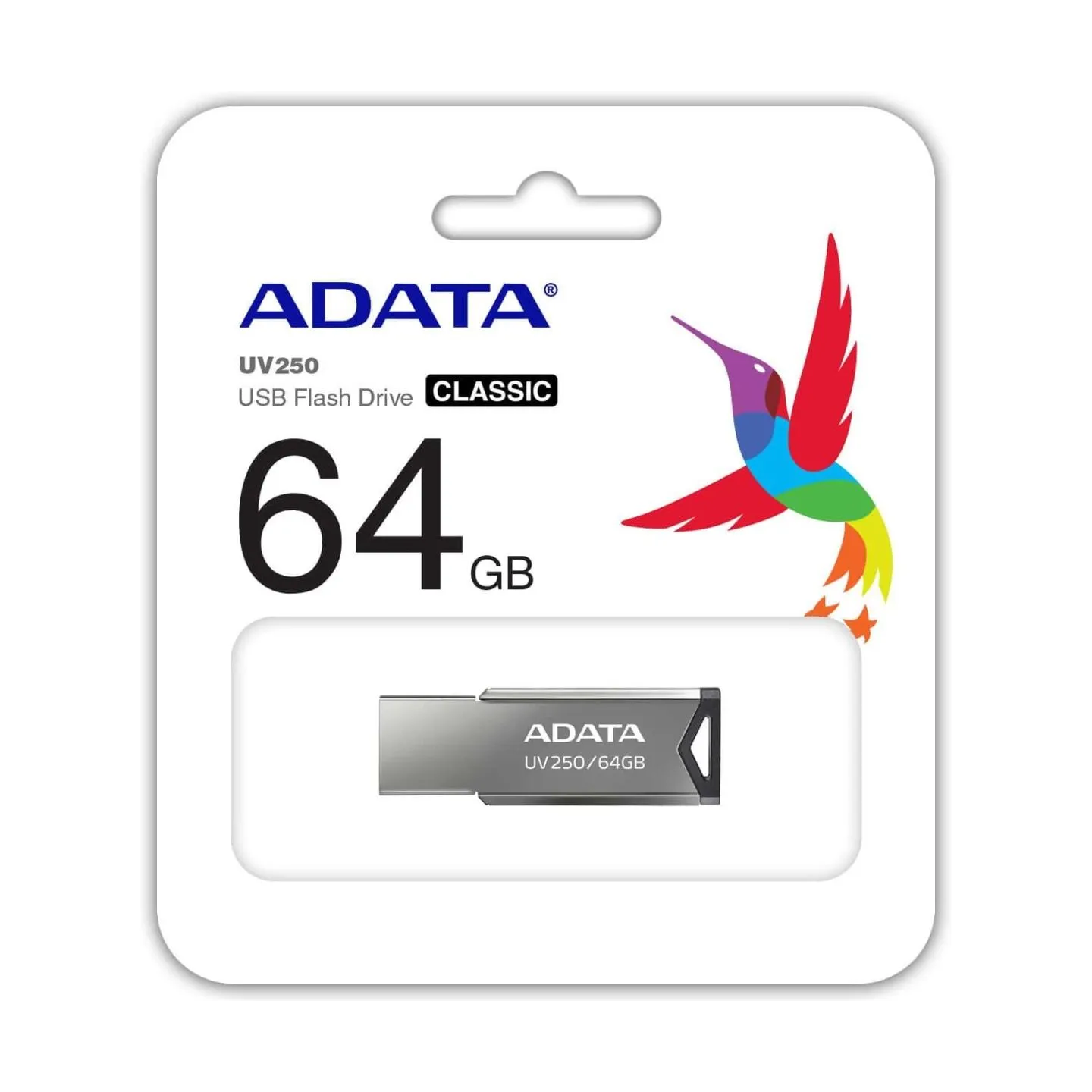 A-Data ADATA | USB Flash Drive | UV250 | 64 GB | USB 2.0 | Silver