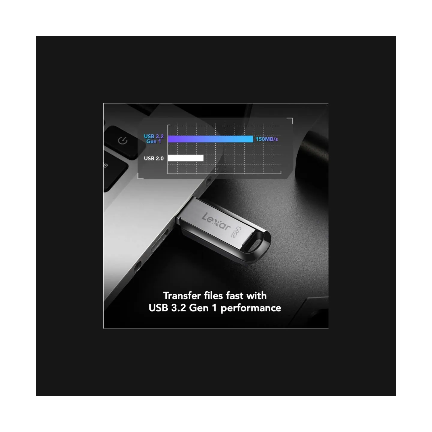 Lexar MEMORY DRIVE FLASH USB3 256GB/M400 LJDM400256G-BNBNG LEXAR