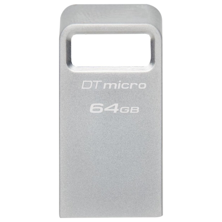 Kingston | USB 3.2 Flash Drive | DataTraveler micro | 64 GB | USB 3.2 | Silver