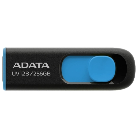 A-Data ADATA | USB Flash Drive | UV128 | 256 GB | USB Type-A | Black/Blue