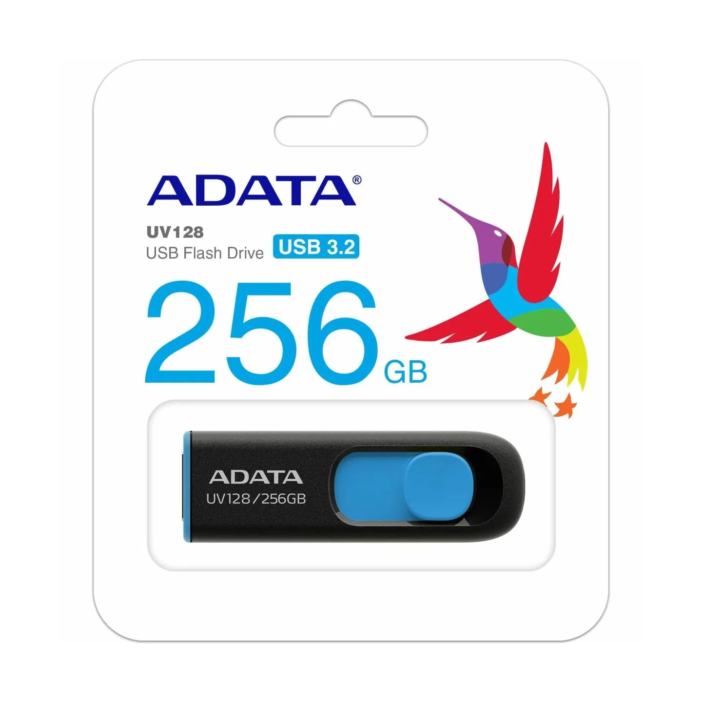A-Data MEMORY DRIVE FLASH USB3 256GB/BLK/BLUE AUV128-256G-RBE ADATA