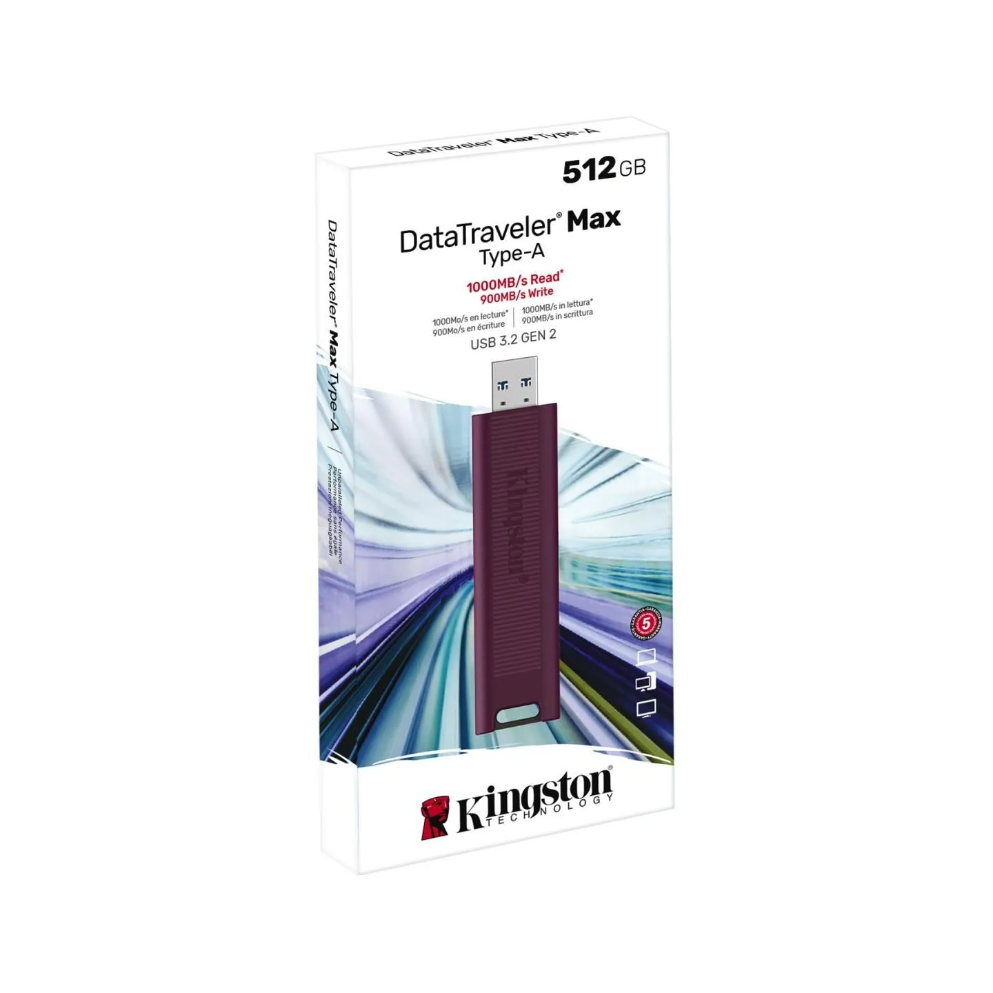 Kingston MEMORY DRIVE FLASH USB3.2/512GB DTMAXA/512GB KINGSTON