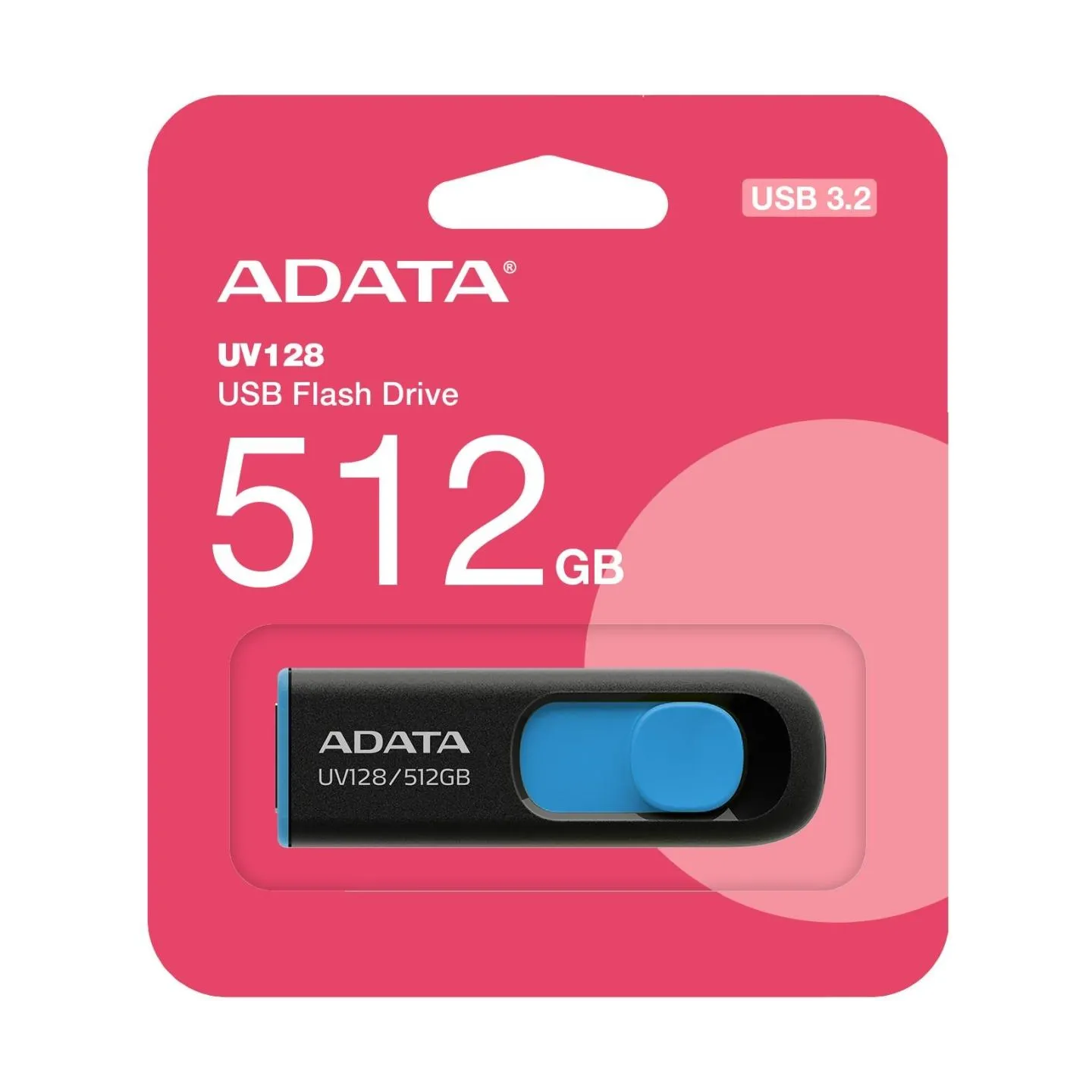A-Data MEMORY DRIVE FLASH USB3 512GB/BLK/BLUE AUV128-512G-RBE ADATA
