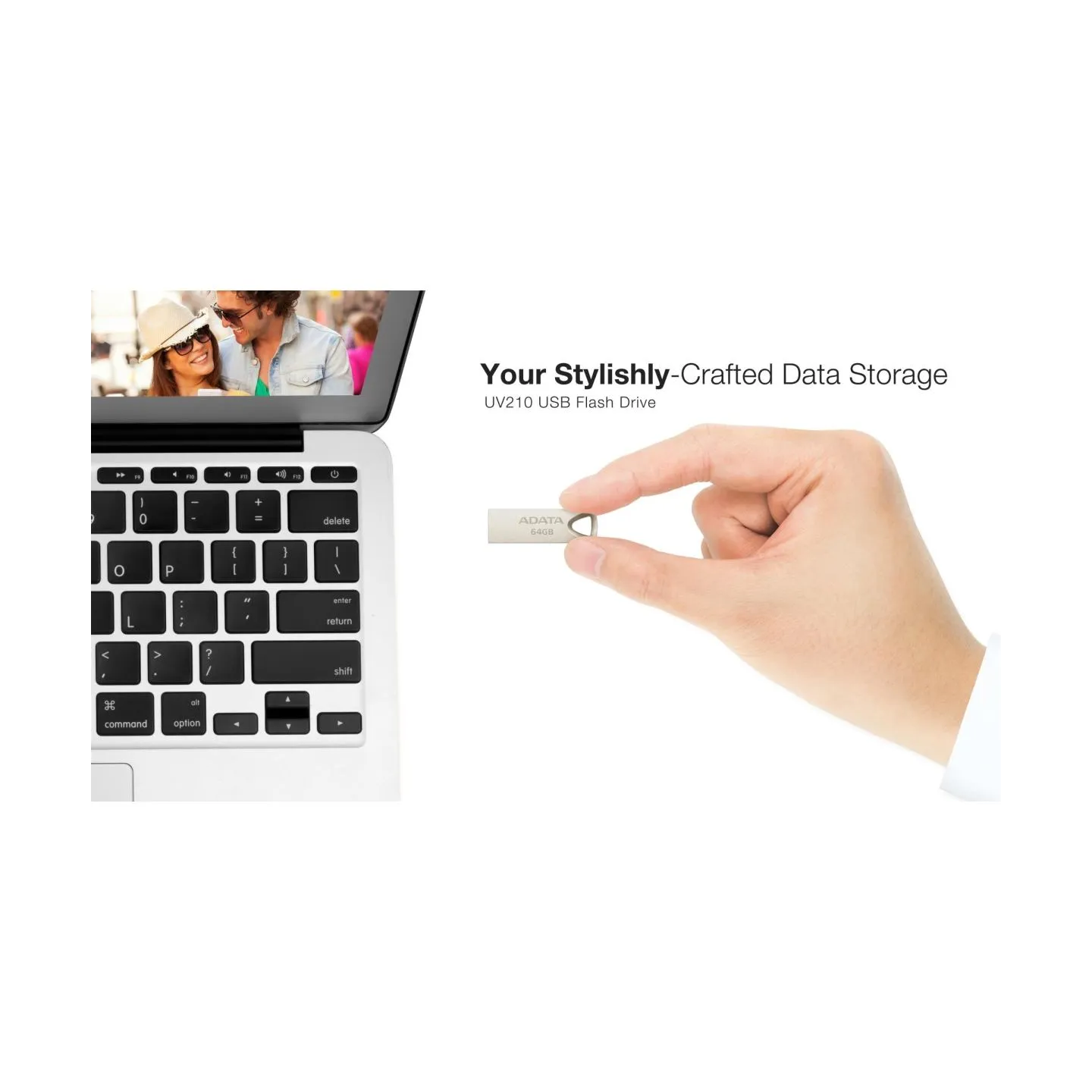 A-Data ADATA 64GB USB2.0 UV210 Silver