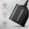 Axagon USB sound card with 15 cm cable and metal body.