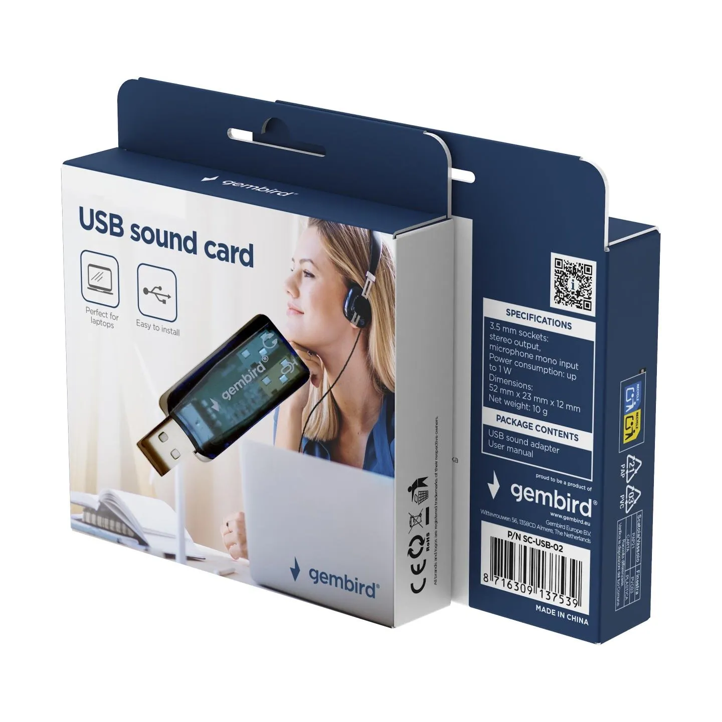 Gembird SOUND CARD USB EXT. VIRTUS/SC-USB-02 GEMBIRD