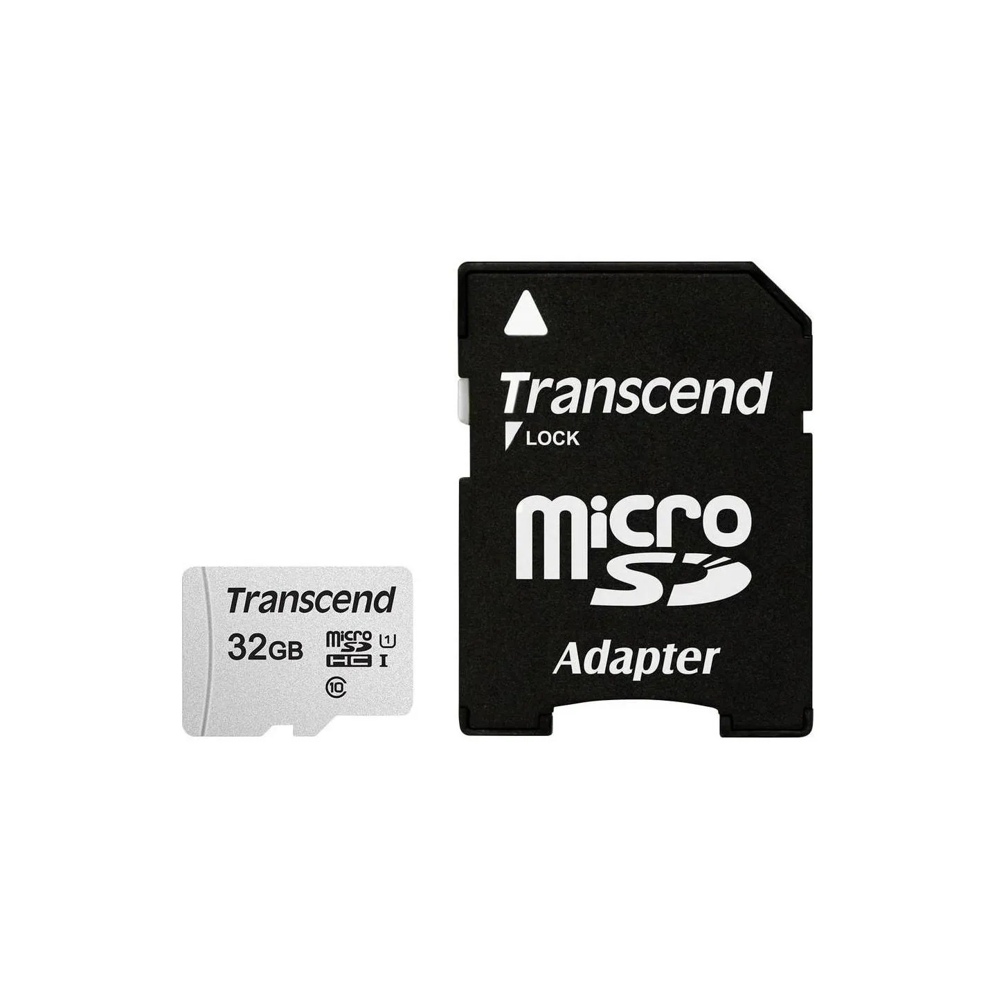 Transcend MEMORY MICRO SDHC 32GB W/ADAPT/C10 TS32GUSD300S-A TRANSCEND