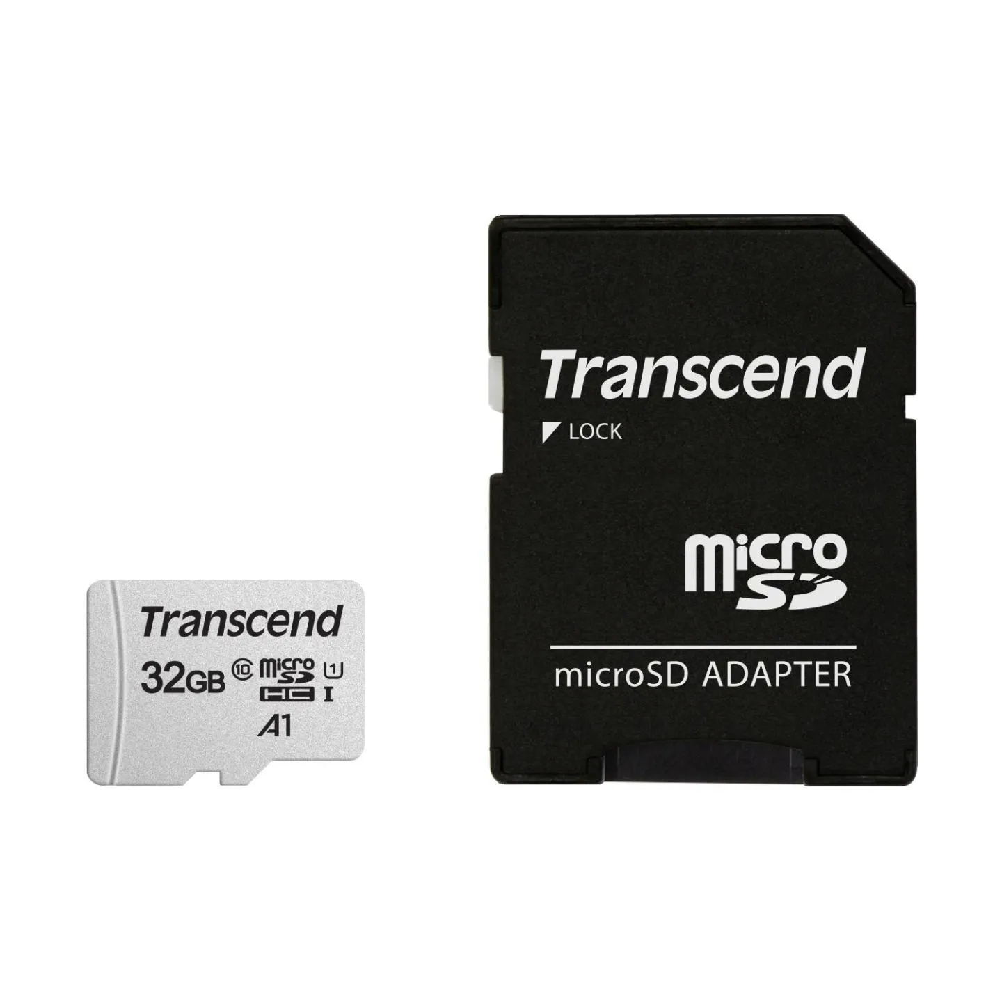 Transcend MEMORY MICRO SDHC 32GB W/ADAPT/C10 TS32GUSD300S-A TRANSCEND
