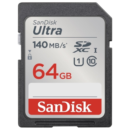 Sandisk Ultra 64GB SDXC Memory Card 140MB/s