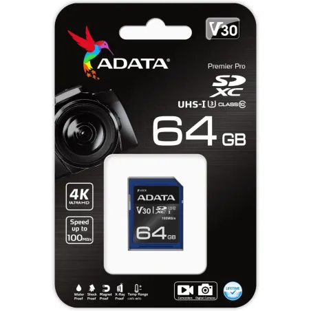 A-Data ADATA | Premier Pro | UHS-I | 64 GB | SDXC | Flash memory class 10