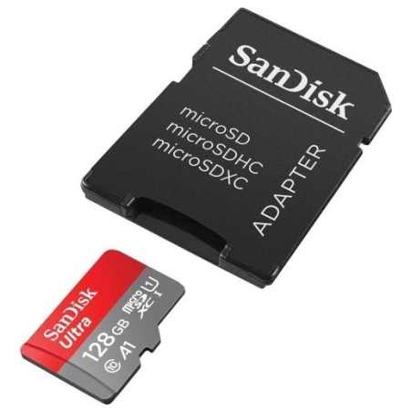 Sandisk Ultra microSDXC card 128GB 140MB/s A1 + Adapter SD