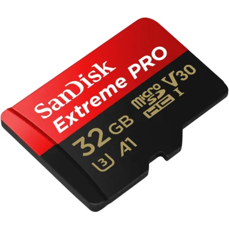 Sandisk Extreme PRO microSDHC 32GB + SD Adapter + RescuePRO Deluxe 100MB/s A1 C10 V30 UHS-I U3