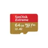 Sandisk Extreme microSDXC 64GB for Action Cams and Drones + SD Adapter + 1 year RescuePRO Deluxe up to 170MB/s & 80MB/s Read/Wri
