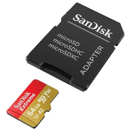 Sandisk MEMORY MICRO SDXC 64GB UHS-I/W/A SDSQXAH-064G-GN6MA SANDISK