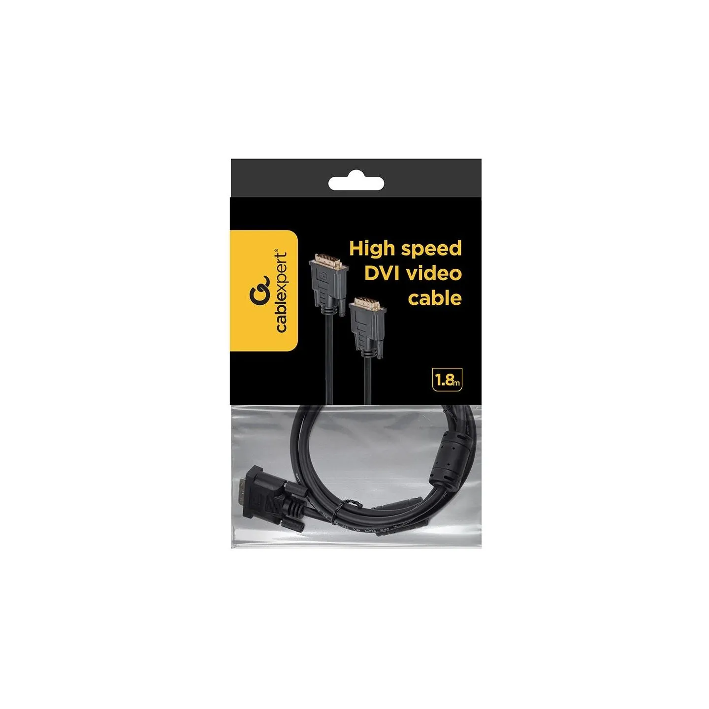 Gembird CABLE DVI DUAL LINK 1.8M/CC-DVI2-BK-6 GEMBIRD