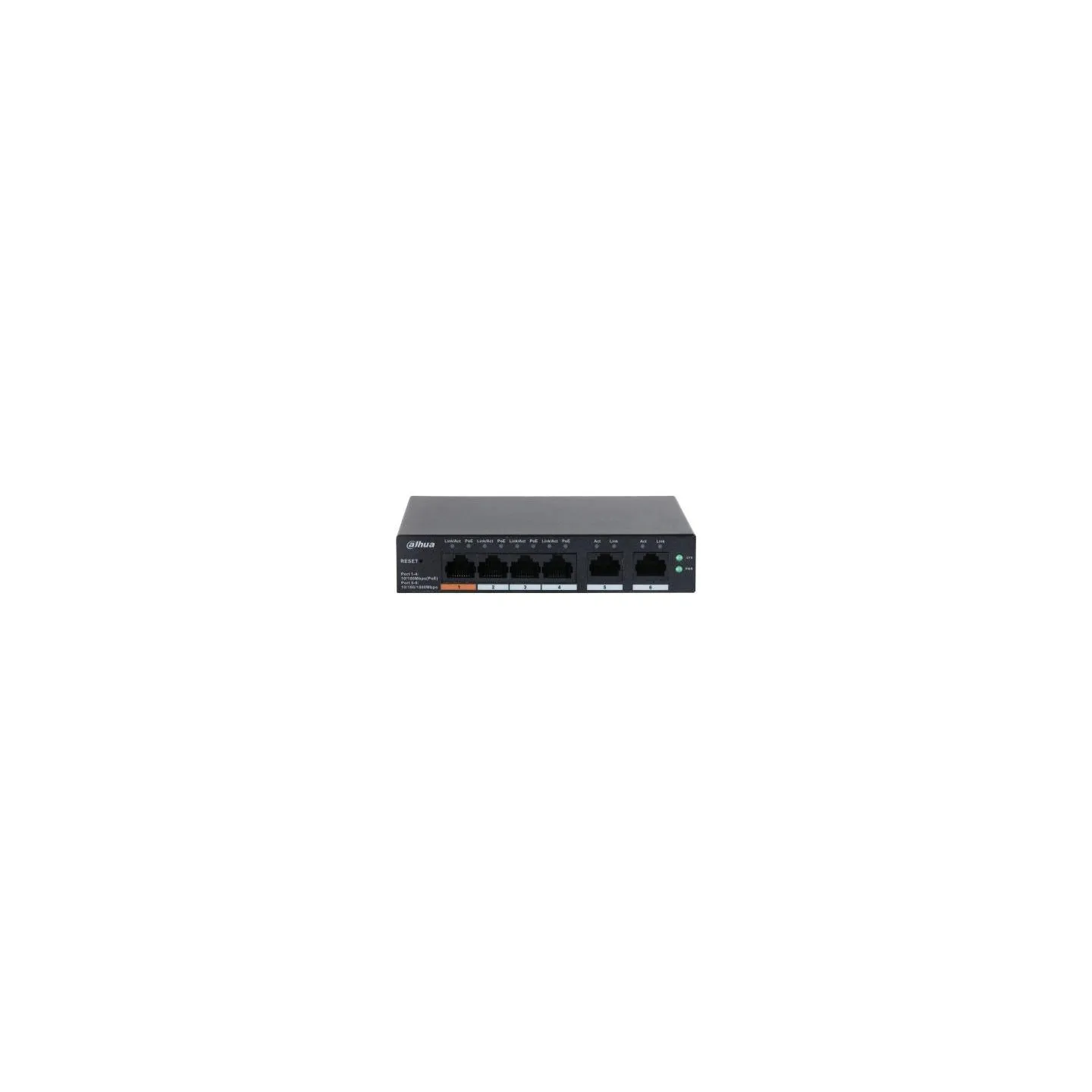 Dahua Switch|DAHUA|CS4006-4ET-60|Type L2|Desktop/pedestal|PoE ports 4|CS4006-4ET-60