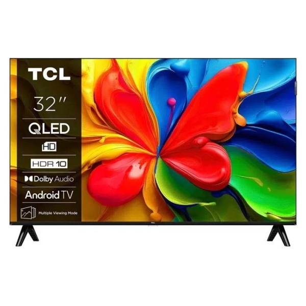 TCL TV Set|TCL|32 "|HD|1366 x 768 pixels|Flat|16:9|QLED|32V4C