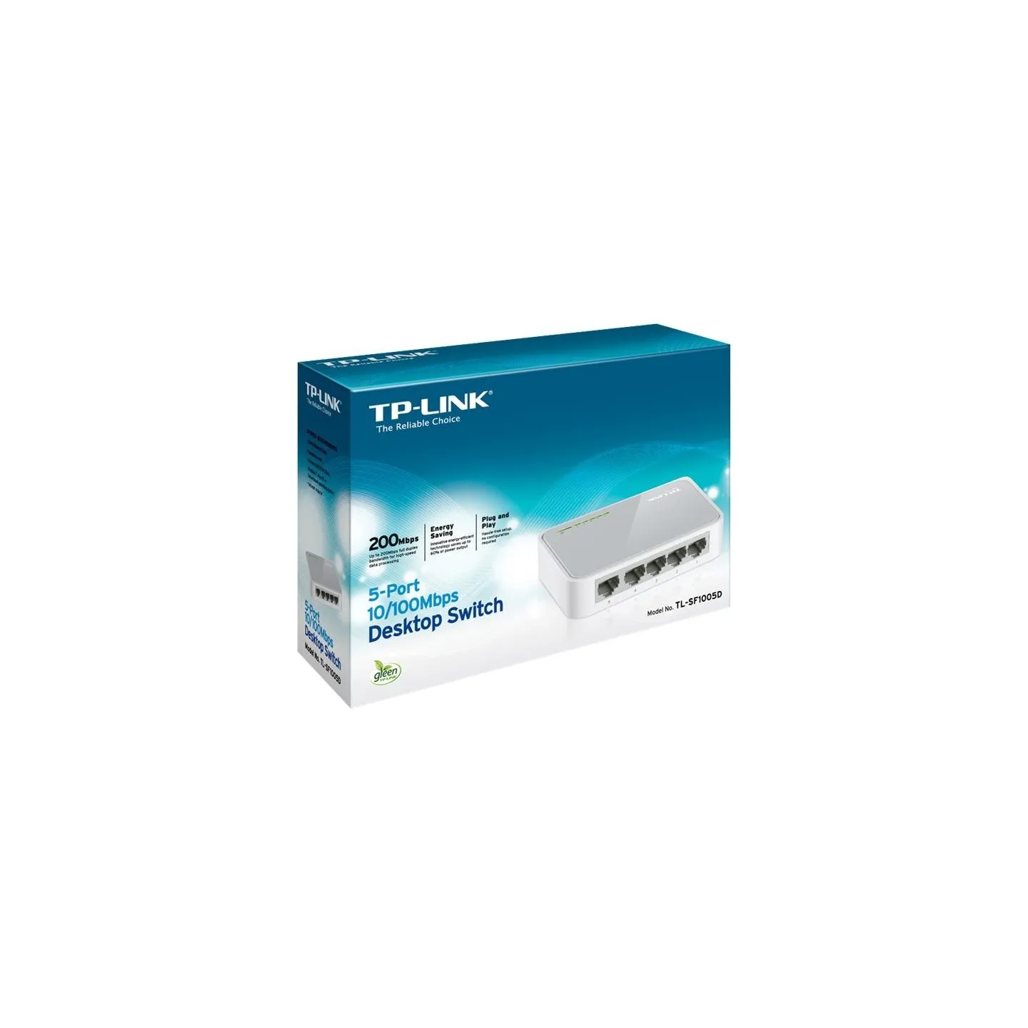 Tp-Link | Switch | TL-SF1005D | Unmanaged | Desktop | 10/100 Mbps (RJ-45) ports quantity 5 | Power supply type External | 36 mon