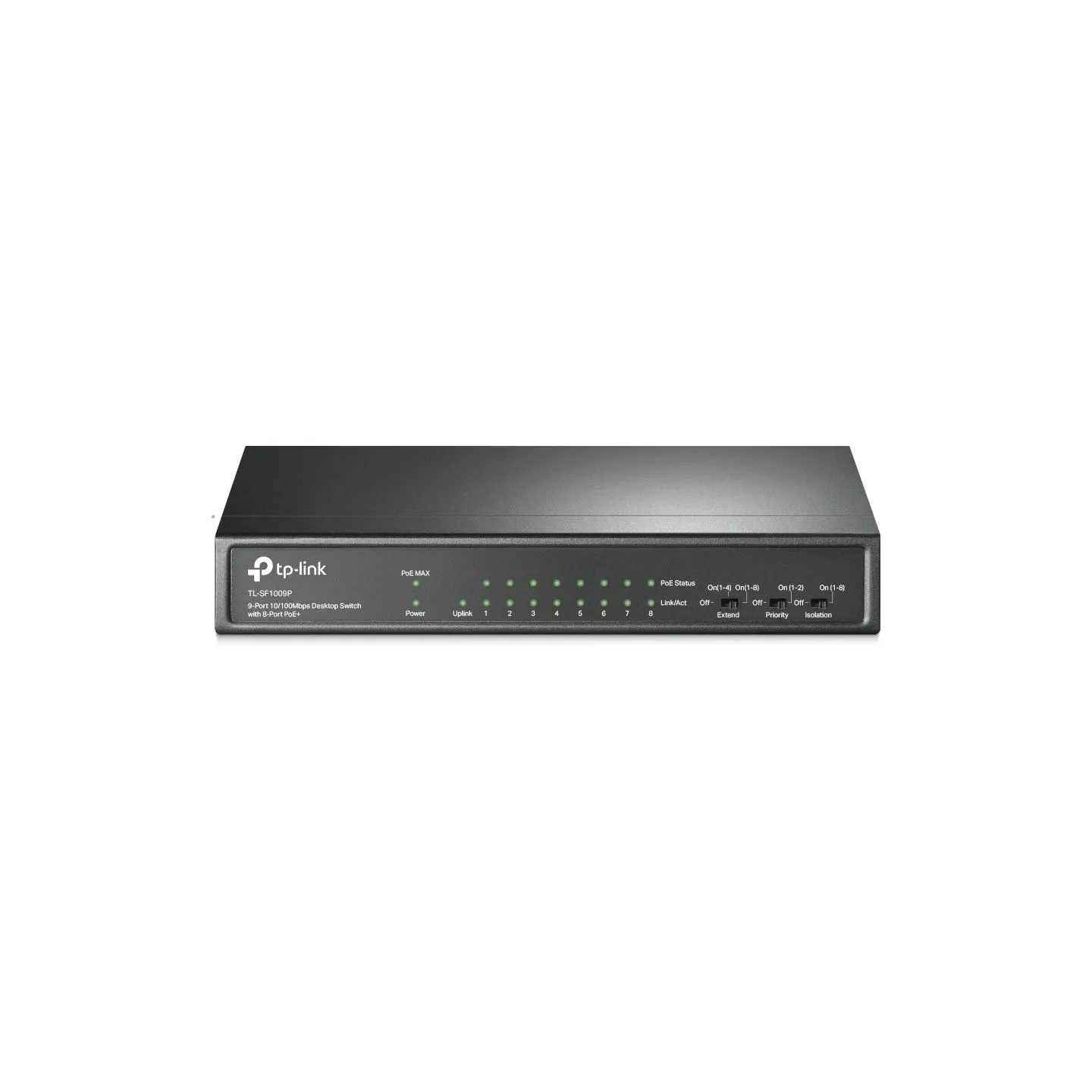 Tp-Link | Switch | TL-SF1009P | Unmanaged | Desktop | 10/100 Mbps (RJ-45) ports quantity 9 | PoE+ ports quantity 8 | Power suppl