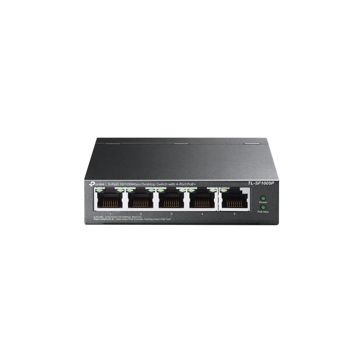 Tp-Link Switch|TP-LINK|Desktop/pedestal|5x10Base-T / 100Base-TX|PoE ports 4|TL-SF1005P