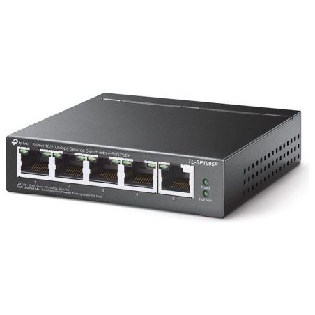 Tp-Link Switch|TP-LINK|Desktop/pedestal|5x10Base-T / 100Base-TX|PoE ports 4|TL-SF1005P