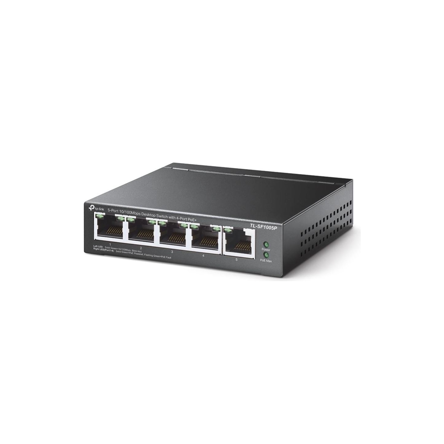 Tp-Link Switch|TP-LINK|Desktop/pedestal|5x10Base-T / 100Base-TX|PoE ports 4|TL-SF1005P