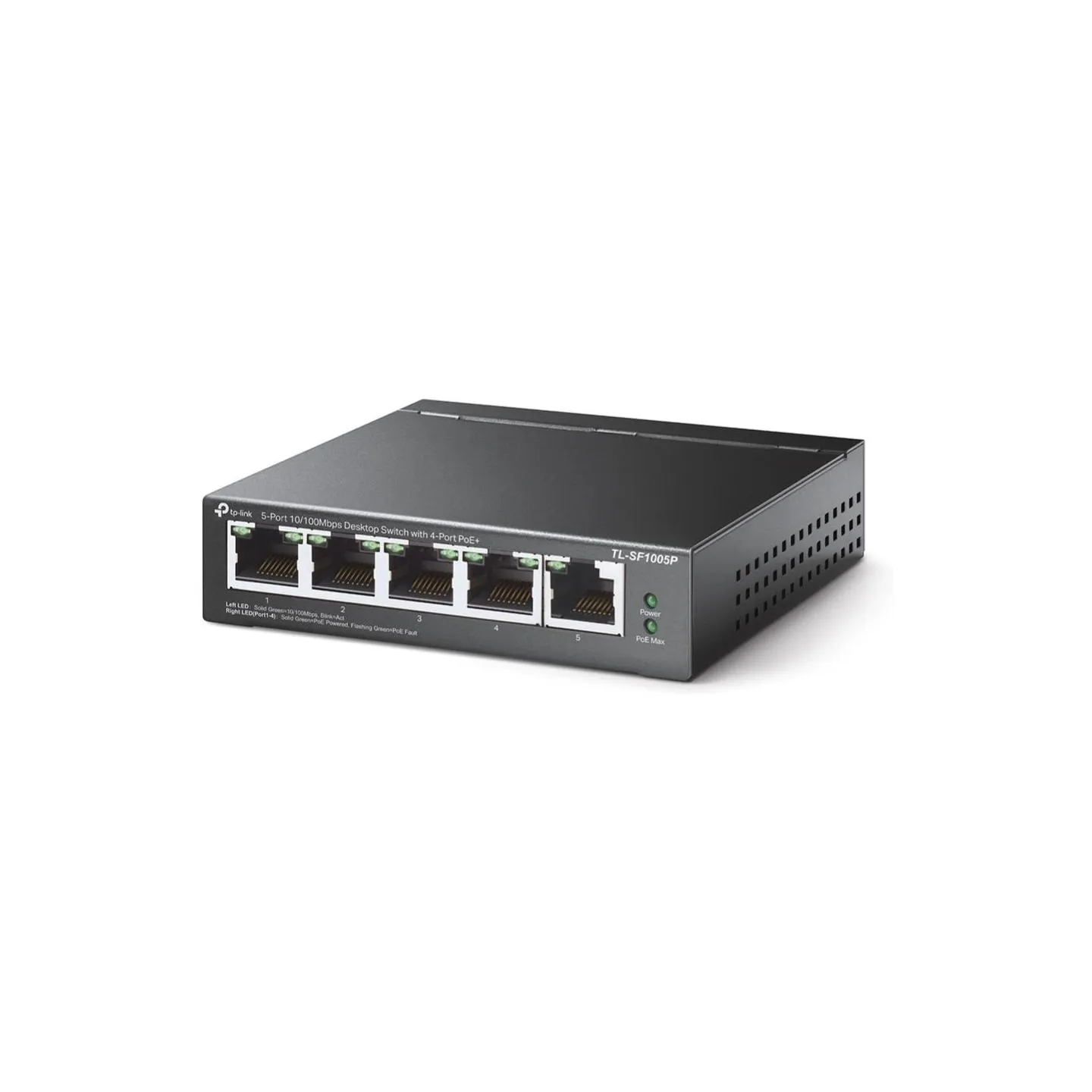 Tp-Link Switch|TP-LINK|Desktop/pedestal|5x10Base-T / 100Base-TX|PoE ports 4|TL-SF1005P