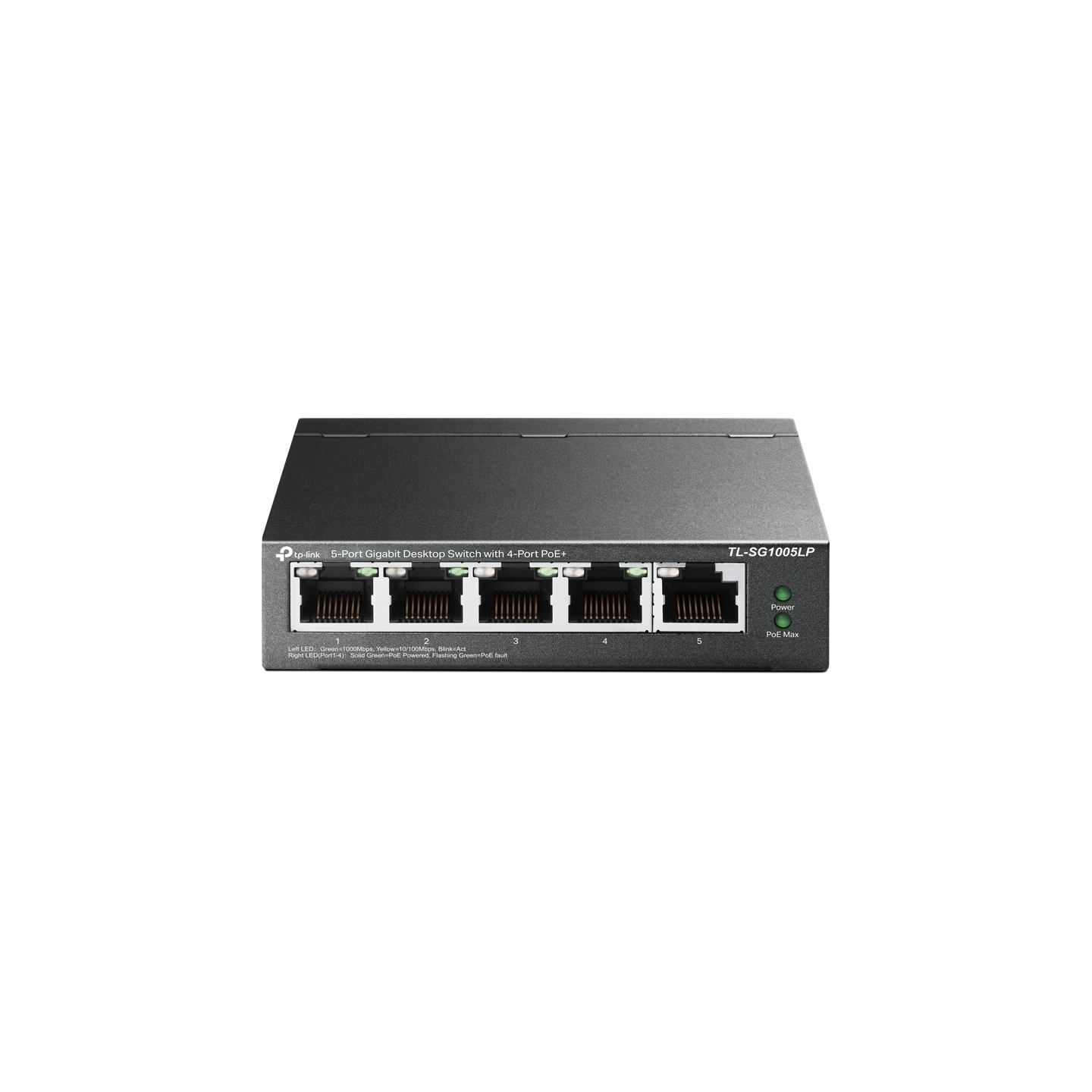 Tp-Link SG1005LP Switch 5x1Gb (4xPoE+)